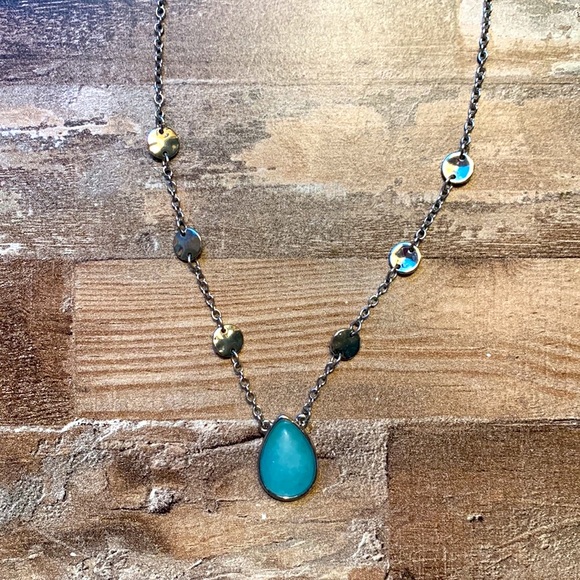 3/$30| 🌸 WHBM Jade Teardrop Pendant Necklace - Picture 4 of 6